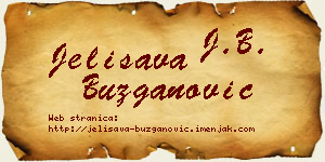 Jelisava Buzganović vizit kartica
